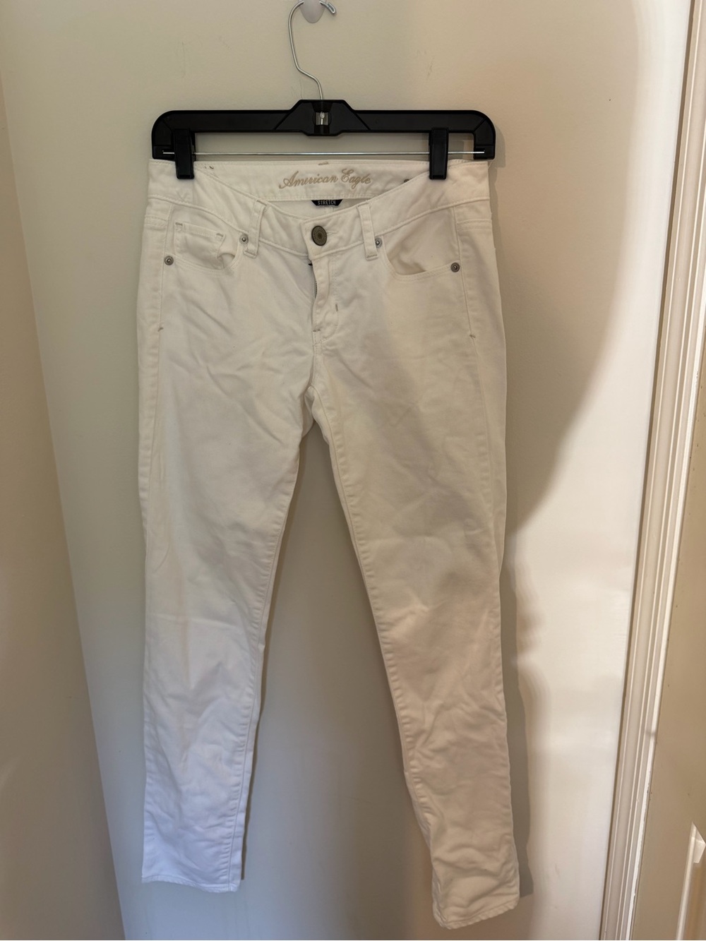 American Eagle Outfitters White Skinny Jeans - Slim Fit